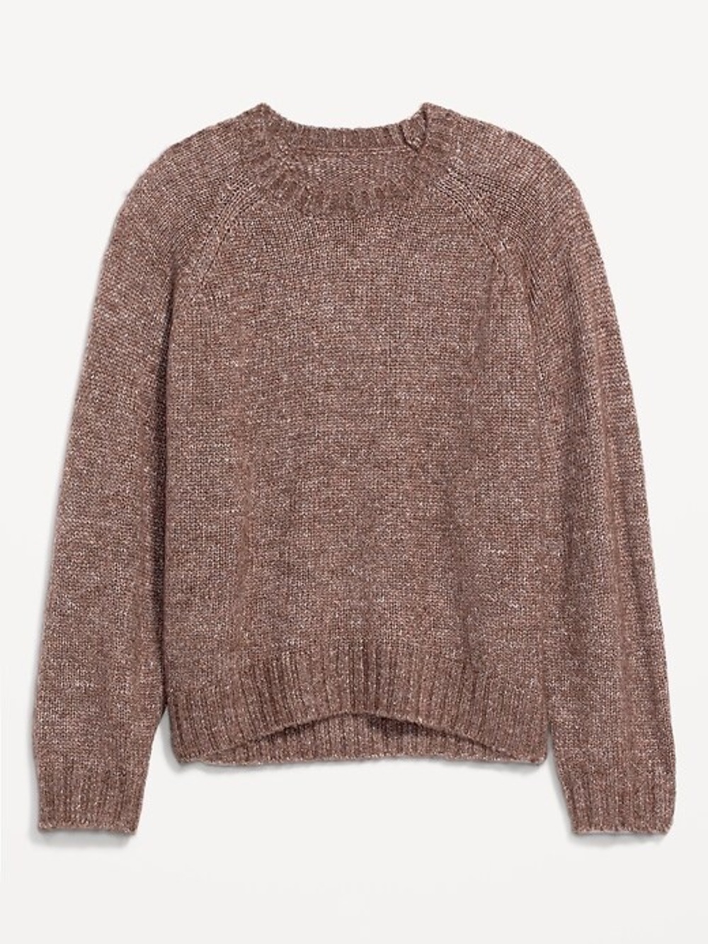 Old Navy NWT Melange Cozy Shaker-Stitch Pullover Sweater in Dark Brown Women’s S